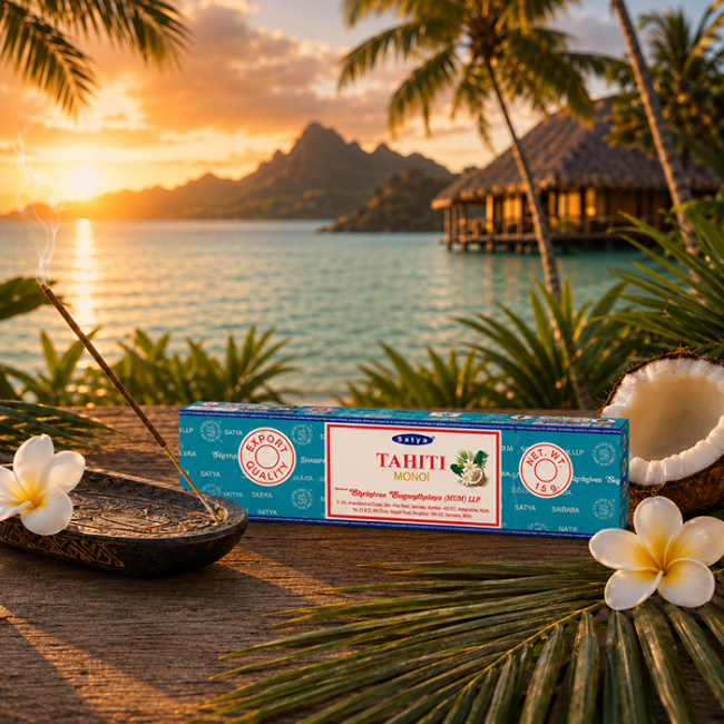 Encens Satya Tahiti Masala 15g chez Arabesk|cz