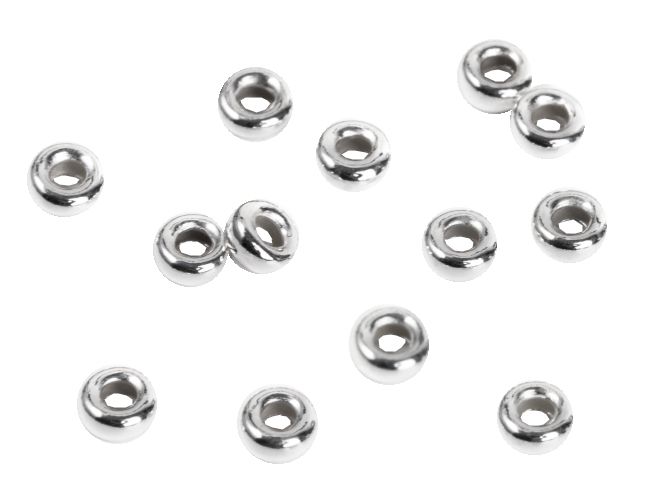 Perles Charms Argent 925 Donut 4mm x 20 chez Arabesk