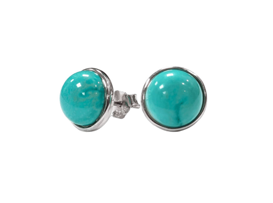 Boucles d'Oreilles Argent 925 Turquénite A 8mm chez Arabesk