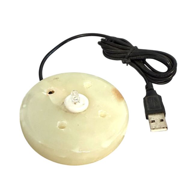 Socle en Onyx USB Multicouleur pour Lampes de Sel et Sélénite chez Arabesk