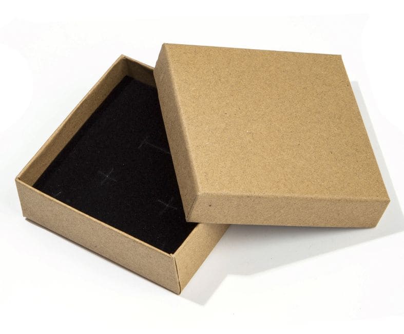 Boite Cadeau pour Bijoux en Carton Kraft  9cm x10 chez Arabesk