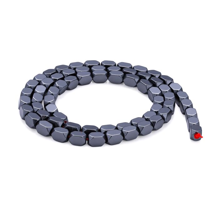 Perles Intercalaires Rectangulaires Arrondies en Hématite – 3,7×5,5 mm chez Arabesk