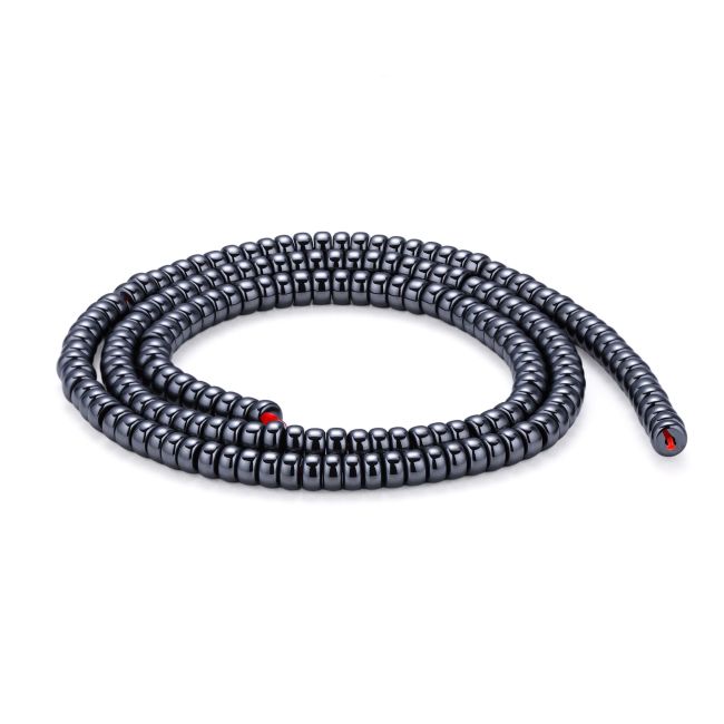 Perles Intercalaires Cylindriques Courtes en Hématite 4x2mm chez Arabesk