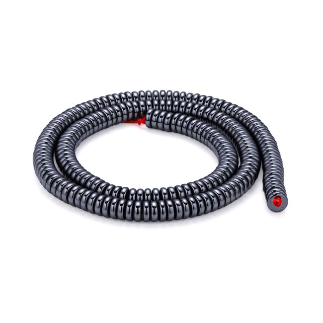 Perles Intercalaires Navettes en Hématite Argentée 6x2mm chez Arabesk