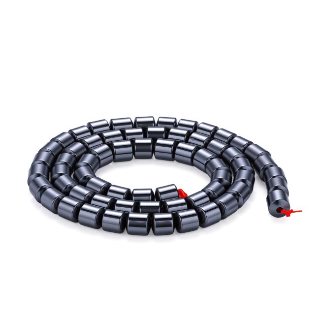 Perles Intercalaires Cylindriques en Hématite Naturelle 6x5,7mm chez Arabesk