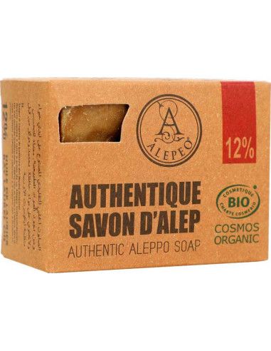 Savon d'alep Cosmos Biologique 12% huile de laurier 200g chez Arabesk