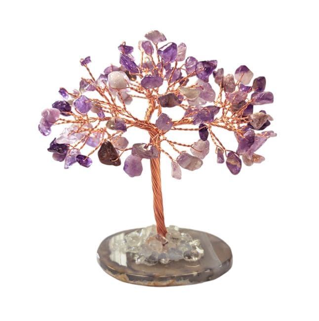 Arbre de Vie Amethyste sur Agate 12-13cm chez Arabesk