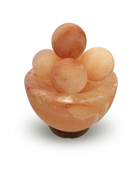 Lampe de Sel Himalaya - Bol avec boules de sel chez Arabesk