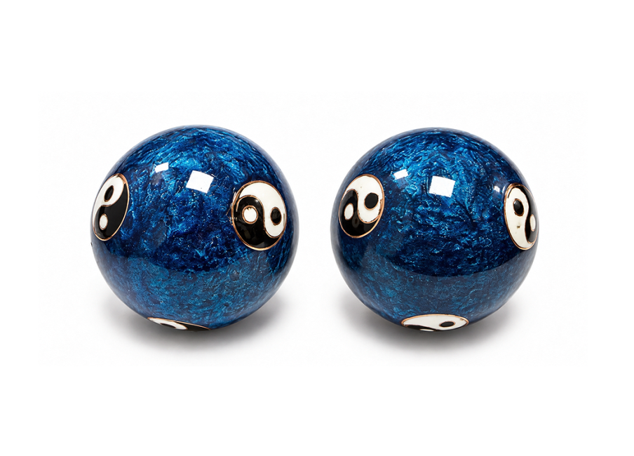 Boules de Massage Chinoises Yin Yang Bleues 4,2 cm chez Arabesk|cz