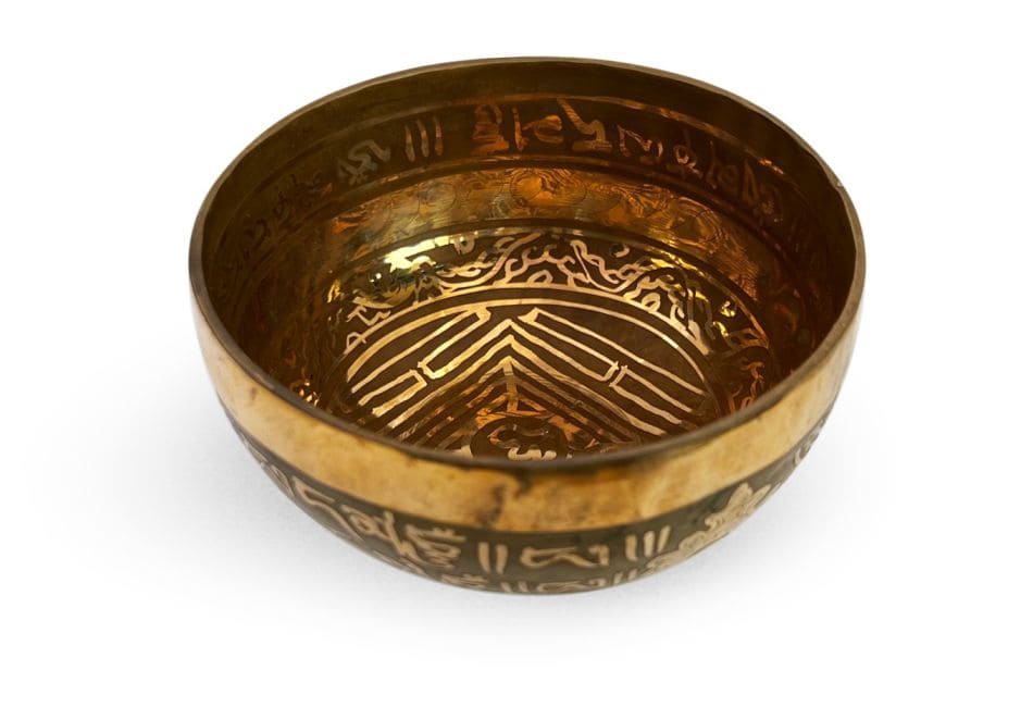 Bol chantant tibétain avec gravures - Mandala - 12cm chez Arabesk