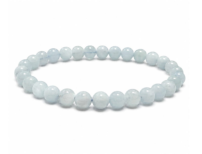 Bracelet Aigue-Marine A perles 6-7mm chez Arabesk|cz
