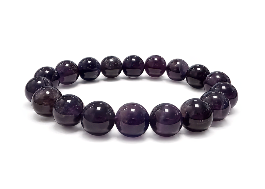 Bracelet Améthyste A perles 10mm chez Arabesk