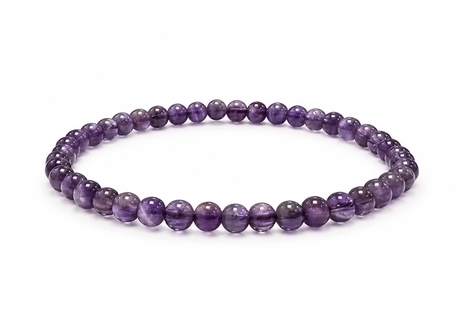 Bracelet Améthyste AA Perles 4-5 mm chez Arabesk