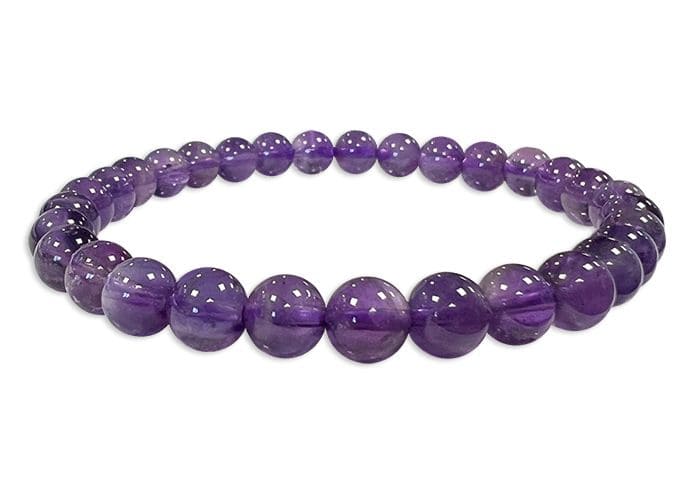 Bracelet Améthyste AA perles 6-7mm chez Arabesk
