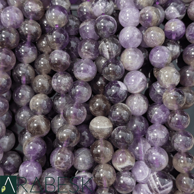 Bracelet Améthyste AB perles 7.5-8.5mm chez Arabesk|cz