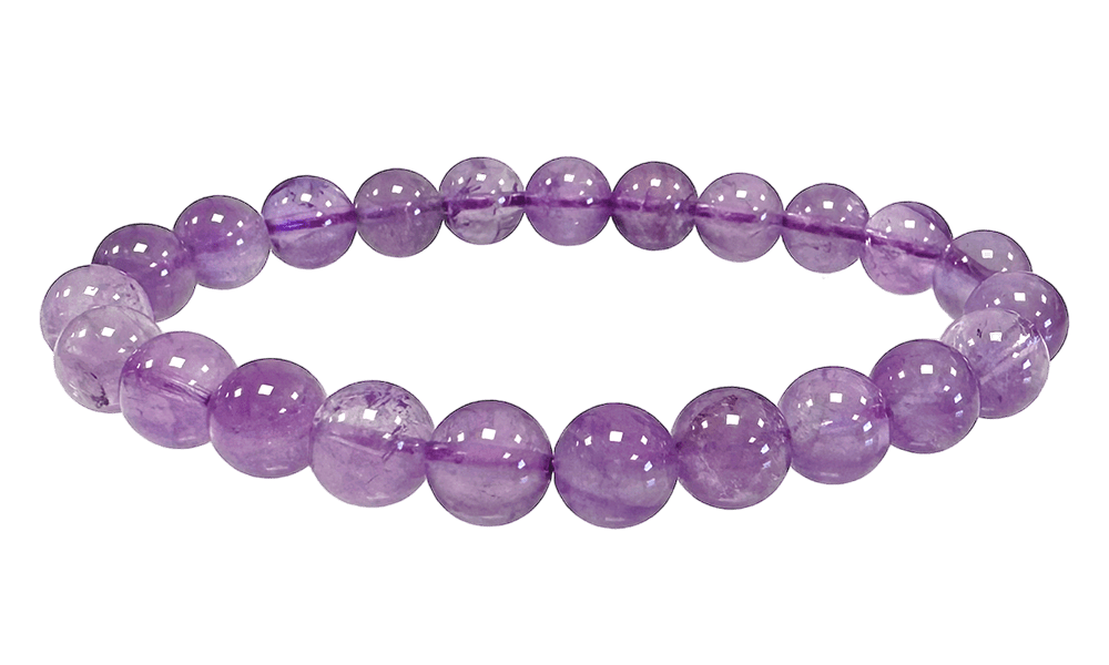 Bracelet Améthyste Claire A perles 8-9mm chez Arabesk