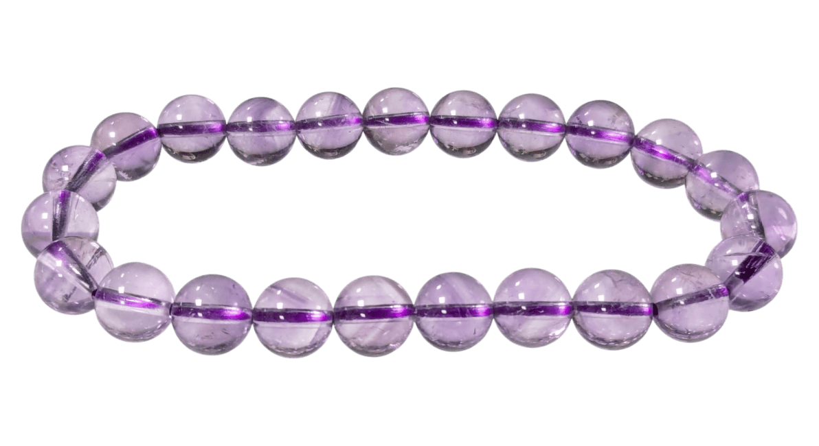 Bracelet Améthyste AAA perles 8mm chez Arabesk