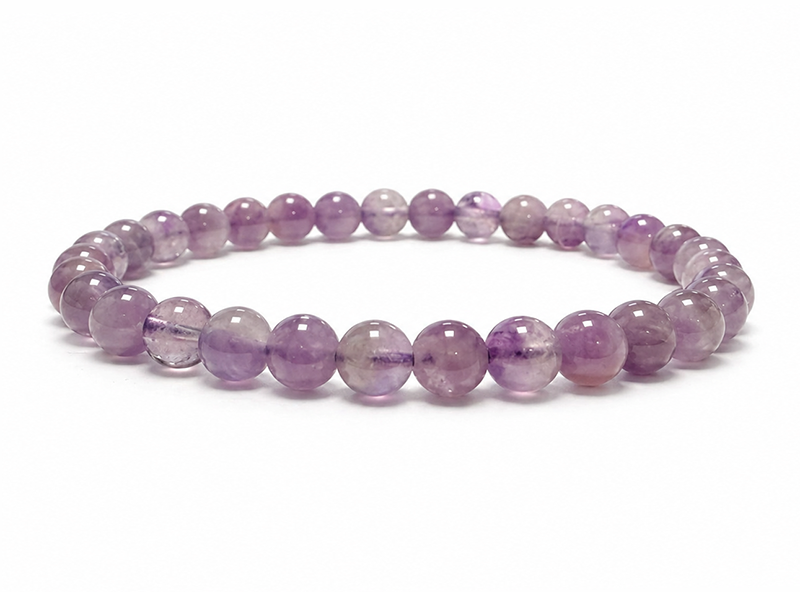 Bracelet Améthyste Lavande A Perles 6-7 mm chez Arabesk