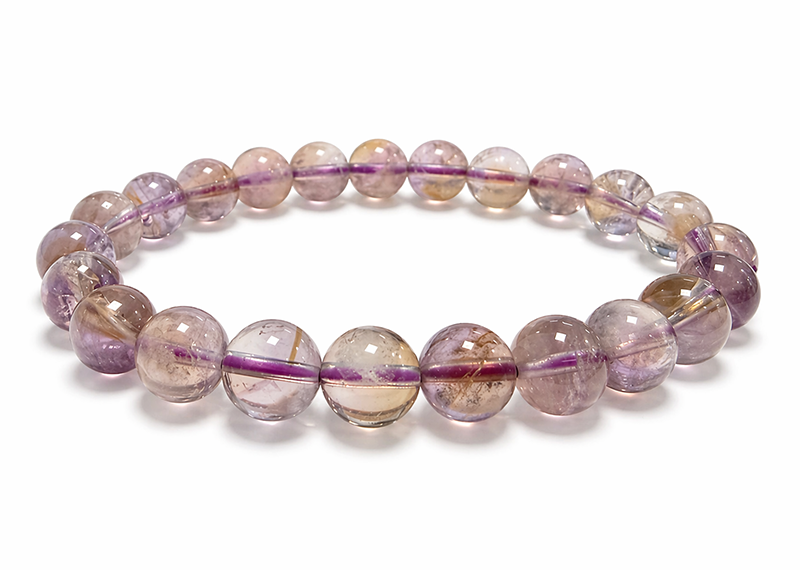 Bracelet Amétrine Bolivie AA perles 8-9mm chez Arabesk