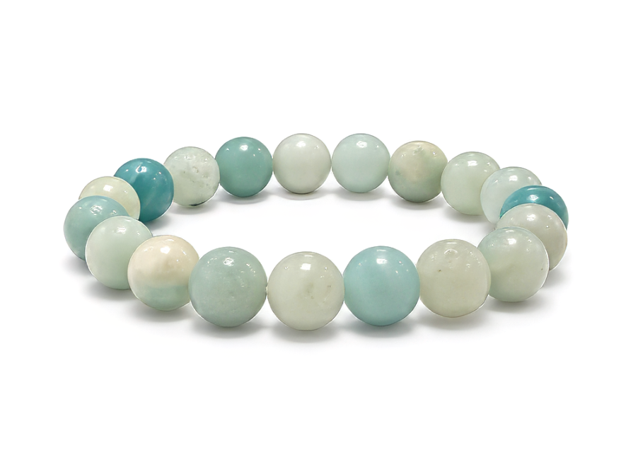 Bracelet Amazonite du Brésil A Perles 10 mm chez Arabesk