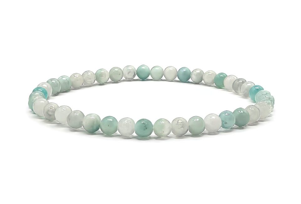 Bracelet Amazonite du Brésil A Perles 4 mm chez Arabesk