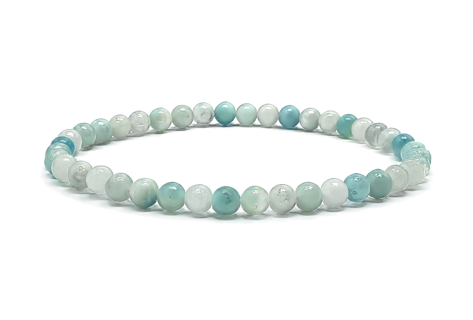 Bracelet Amazonite du Brésil A Perles 4 mm chez Arabesk|cz