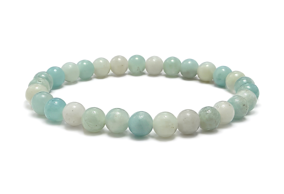Bracelet Amazonite du Brésil A Perles 6-7 mm chez Arabesk