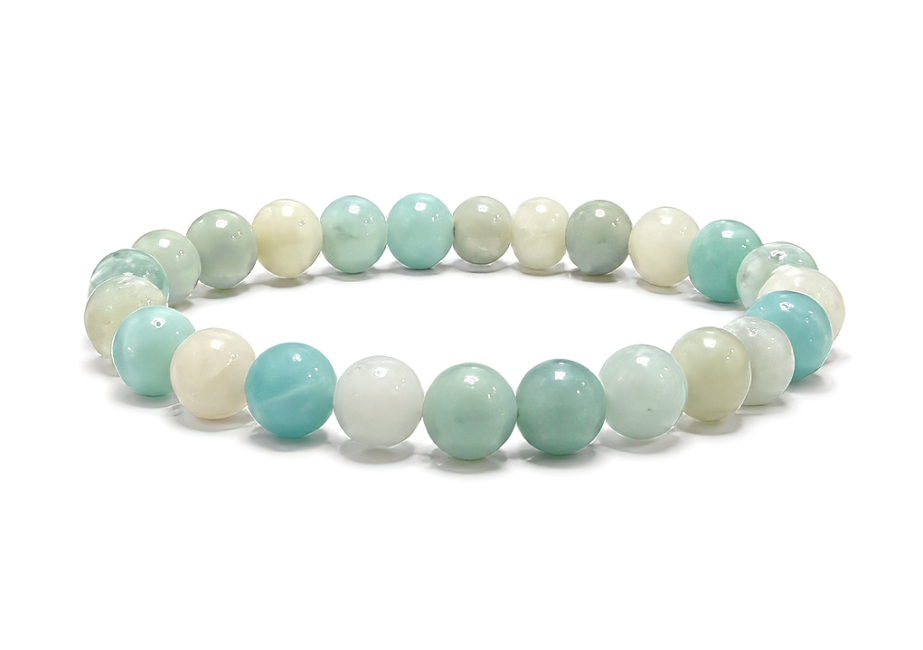 Bracelet Amazonite du Brésil A Perles 8 mm chez Arabesk