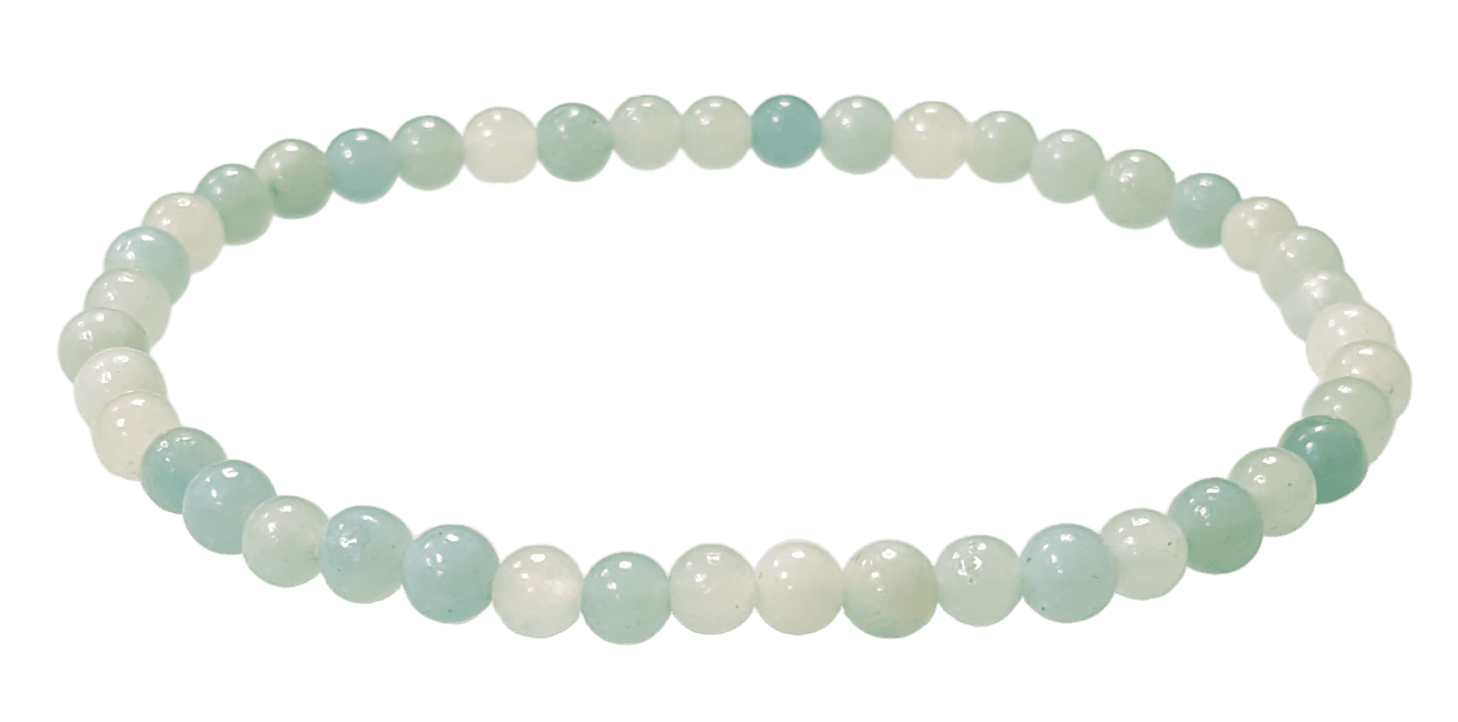 Bracelet Amazonite Chine AB perles 4mm chez Arabesk