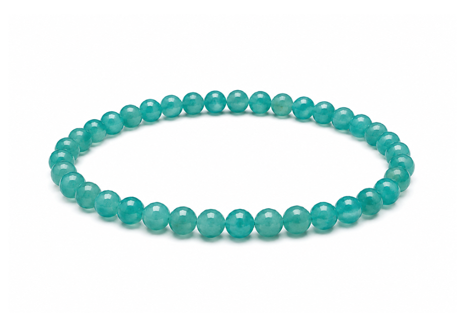 Bracelet Amazonite des États-Unis AA+ Perles 6 mm chez Arabesk