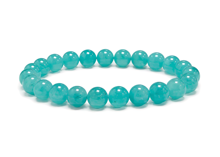 Bracelet Amazonite des États-Unis AA+ Perles 8-9 mm chez Arabesk