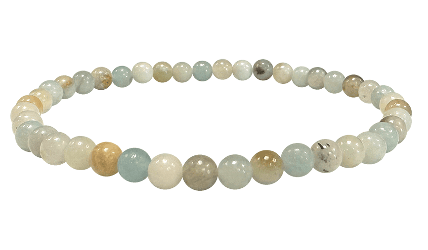 Bracelet Amazonite Multicolore A perles 4mm chez Arabesk