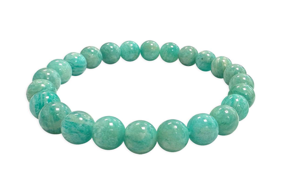 Bracelet Amazonite du Pérou AA Perles 8-9 mm chez Arabesk|cz