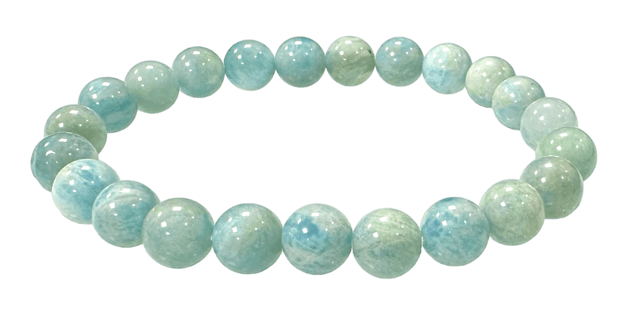 Bracelet Amazonite Russie AA perles 8m chez Arabesk