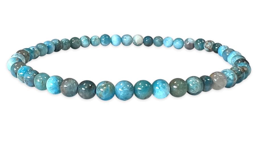 Bracelet Apatite Bleue A perles 4mm chez Arabesk