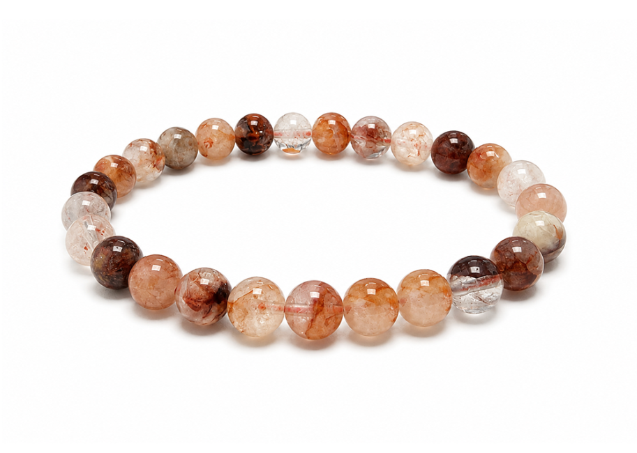 Bracelet Quartz Hématoïde A Perles 8 mm chez Arabesk