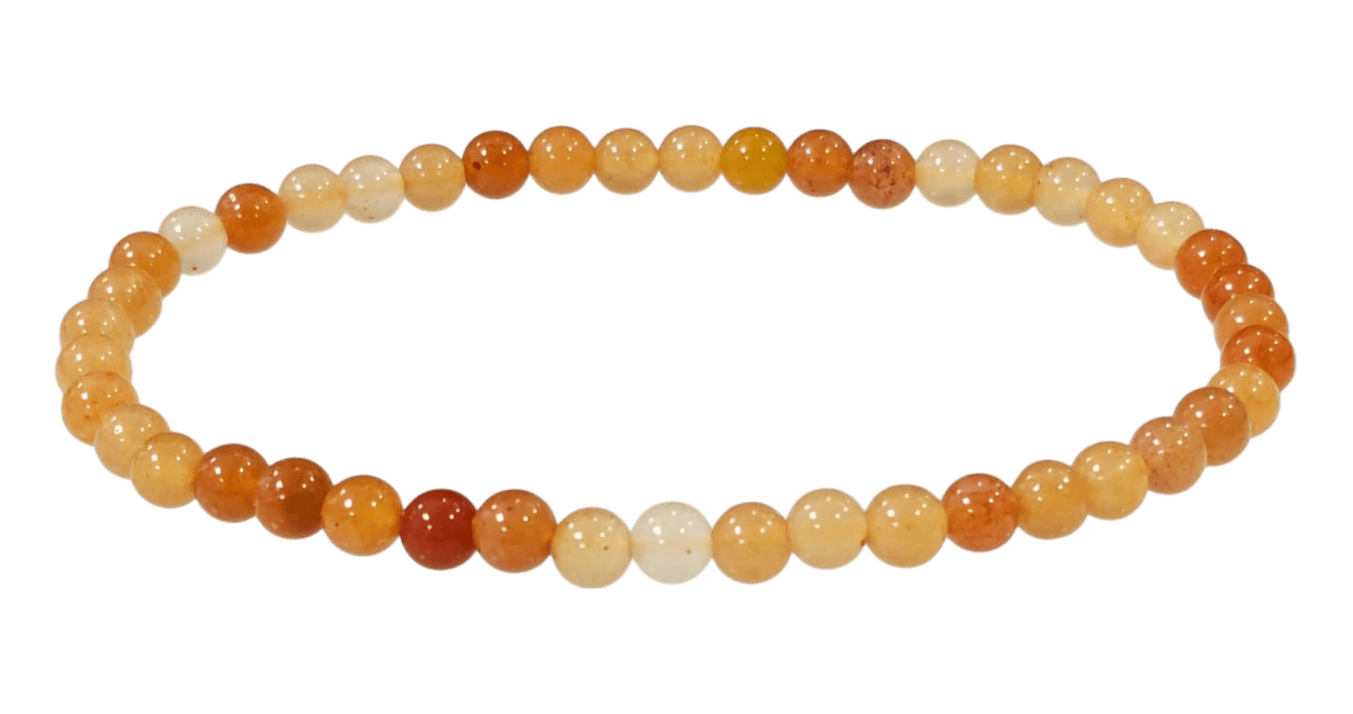 Bracelet Aventurine Orange A perles 4mm chez Arabesk