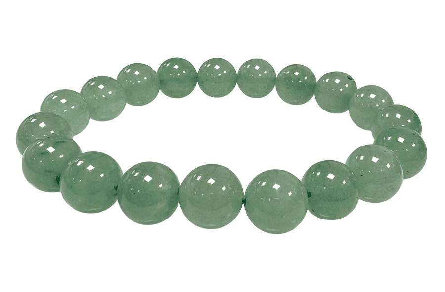 Bracelet Aventurine Verte A perles 10mm chez Arabesk|cz