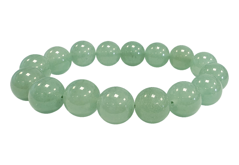 Bracelet Aventurine Verte A perles 12mm chez Arabesk|cz