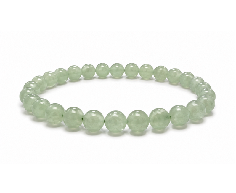 Bracelet Aventurine Verte A Perles 6-7mm chez Arabesk