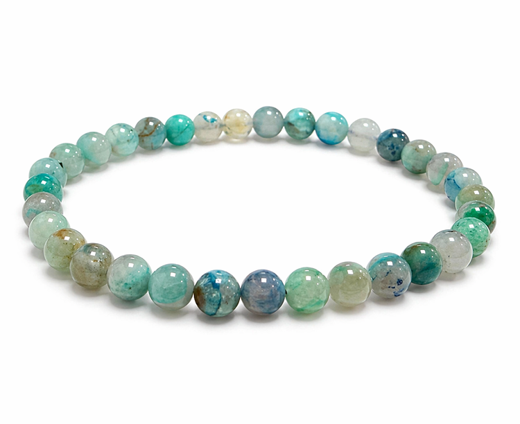 Bracelet Azurite Malachite Naturelle États-Unis AB perles 5.5-6.5mm chez Arabesk