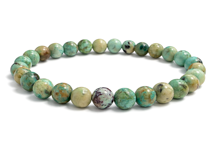 Bracelet Chrysocolle A Perles 6-7 mm chez Arabesk|cz
