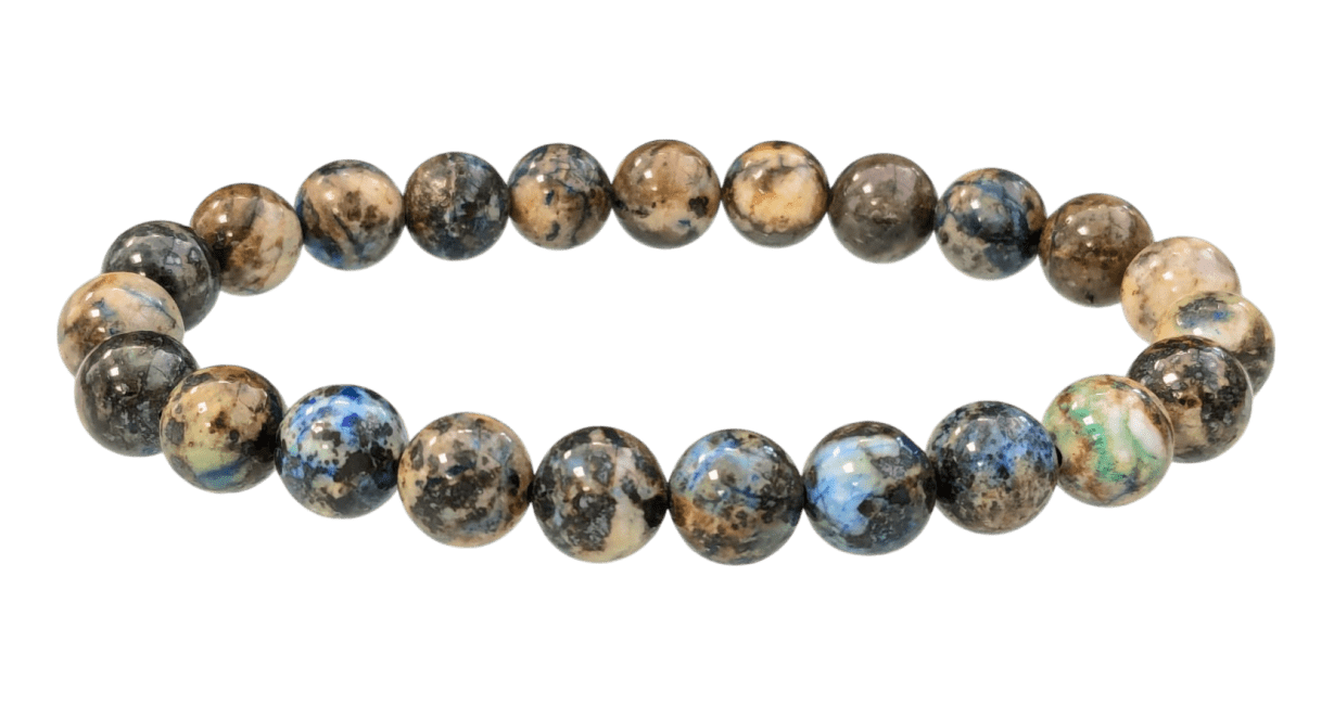 Bracelet Chrysocolle perles 8mm chez Arabesk