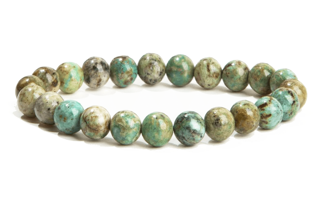 Bracelet Chrysocolle A perles 8mm chez Arabesk
