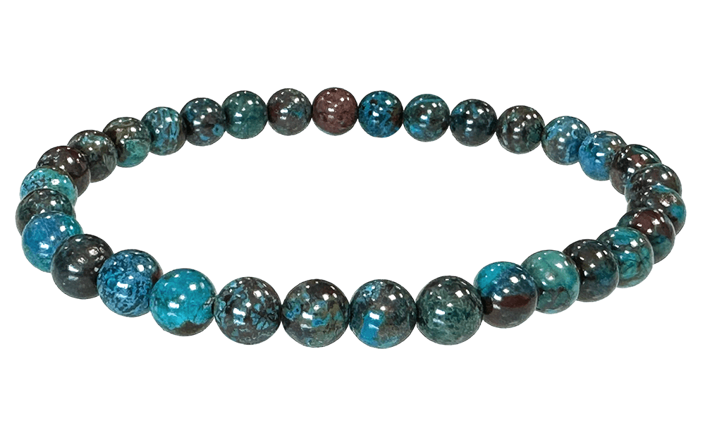 Bracelet Chrysocolle Turquie AAA perles 5-6mm chez Arabesk