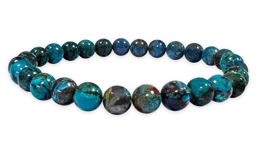 Bracelet Chrysocolle Turquie AAAA perles 5-6mm chez Arabesk|cz