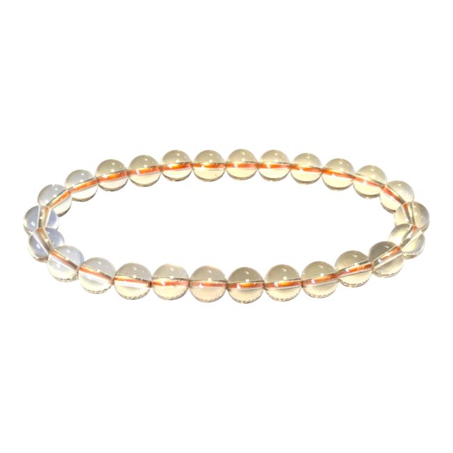 Bracelet Citrine naturelle AAA perles 7mm chez Arabesk