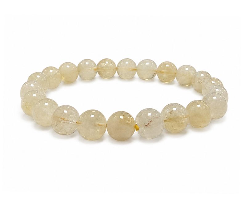 Bracelet Citrine Naturelle AB Perles 8-9mm chez Arabesk
