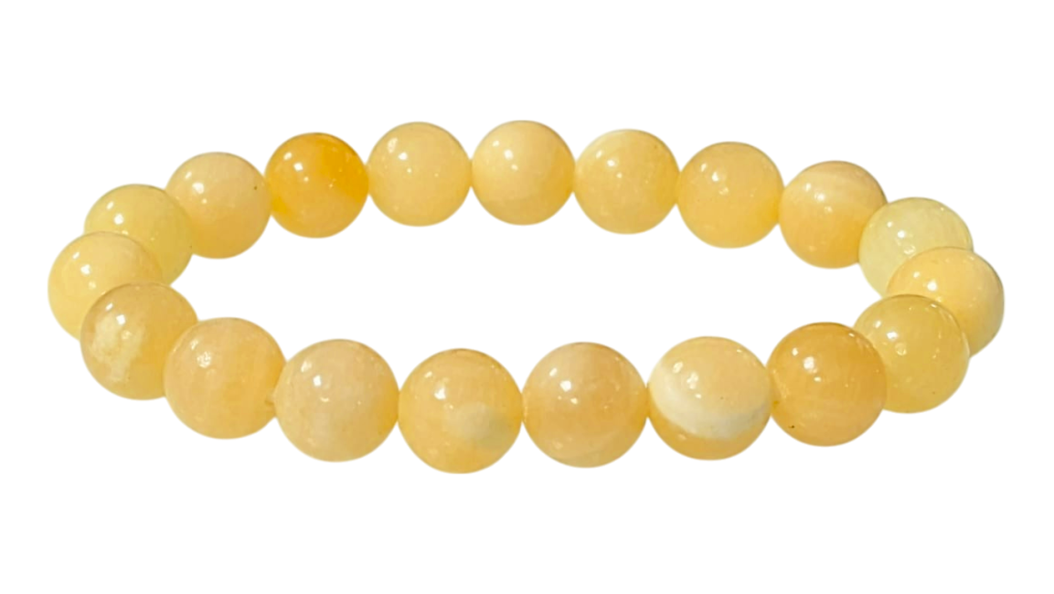 Bracelet Calcite Orange perles 10mm chez Arabesk