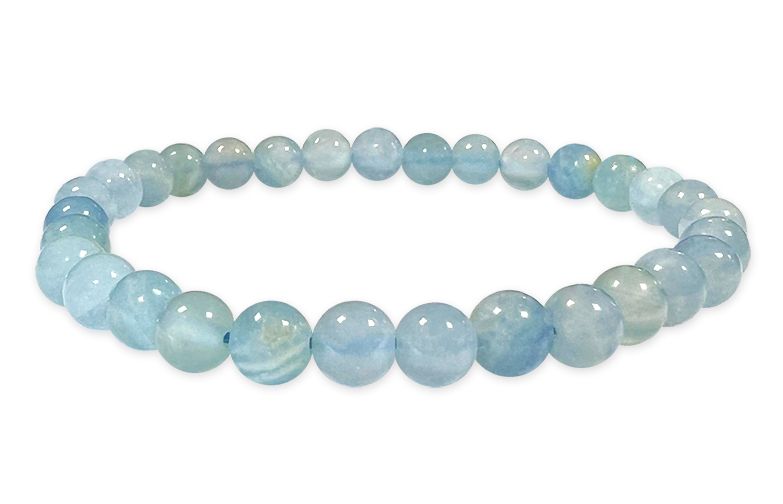 Bracelet Calcite Bleue AAA perles 5.5mm chez Arabesk